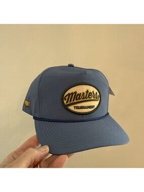 Masters Golf 2026 Hat SnapBack In Hand Patch Embroidered Blue In Hand